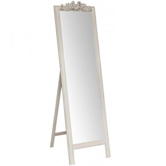 stojace zrkadlo masivny dreveny ramovy zrkadlo biely rustikalny vintage nabytok country styl spalna obyvacka predsien nabytok hotel penzion vidiecky penzion nabytok lameridiana dekoracia domova.jpg